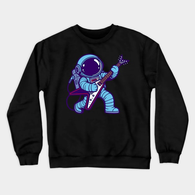 Space Rockin Crewneck Sweatshirt by DavesTees